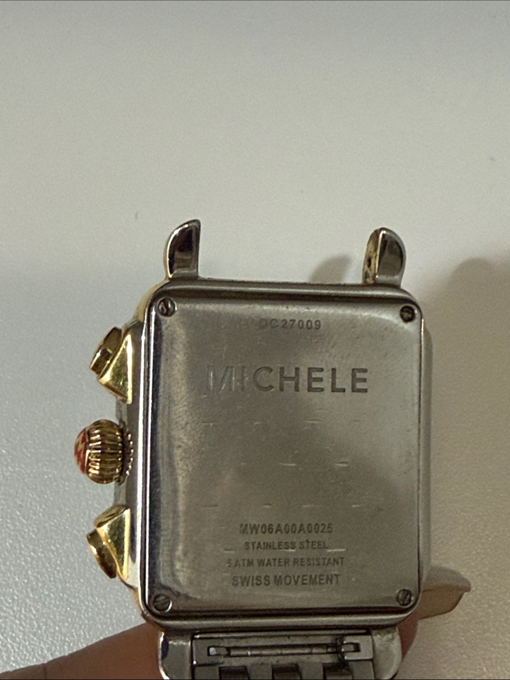 Michele Two Tone Chronograph Diamond Watch - Picture 9 of 9
